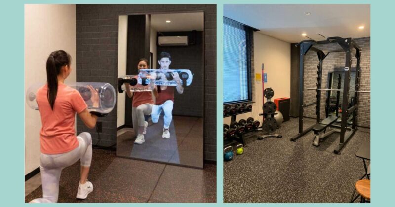 ハコジムの個室ジム内観とトレーニング風景｜完全個室で人目を気にせず筋トレできる環境